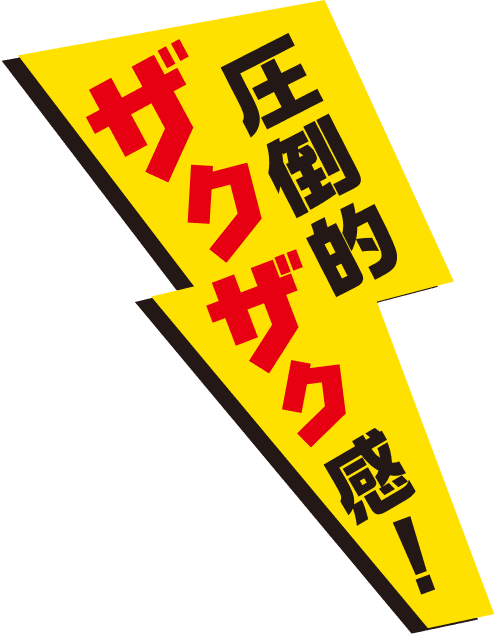 圧倒的ザクザク感！